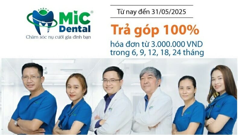 Nha khoa MIC hợp tác Ngân hàng Sacombank - làm răng trả góp 0% lãi suất 4